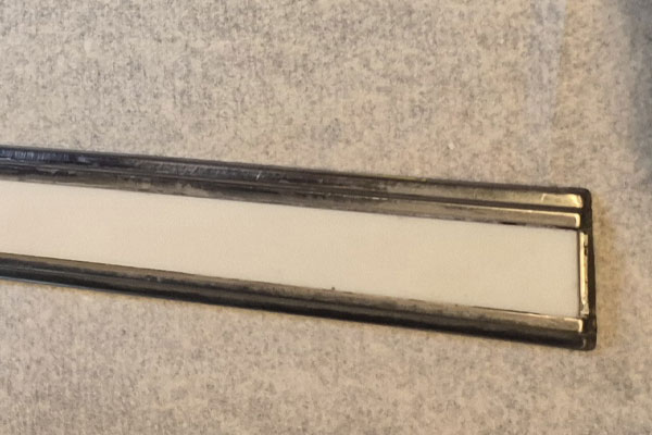 2 Door beltline rubber insert (White)